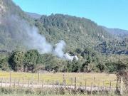Bomberos controló incendio en parcela del sector Pangal Alto
