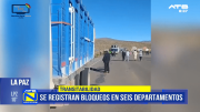 Bloqueos en seis departamentos obligan a restringir salidas de buses