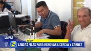 Largas filas para renovar y tramitar licencias de conducir