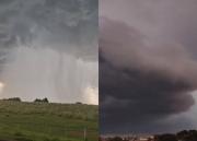 Antes del ciclón extratropical, frente frío: imágenes de tormentas que azotaron a Uruguay