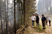 Santilli y Torres, en los incendios en Chubut