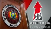 El Tribunal Constitucional Plurinacional sepulta las aspiraciones electorales de ADN