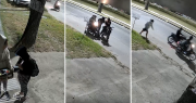 Video: motochorros armados le robaron la moto a un vecino en La Plata y huyeron hacia Los Hornos