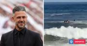 Gran susto para DT argentino: Martín Demichelis y su familia debieron ser rescatados del mar
