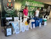 Capturan en Bolivia a un exmilitar antidroga colombiano con materiales para fabricar droga