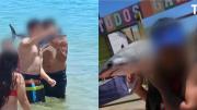 Indignación en El Quisco: Veraneantes sacaron tiburón del mar para pasearse y tomarse fotos