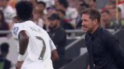 La polémica respuesta del Cholo Simeone cuando le preguntaron por su pelea con Vinicius