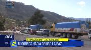 Bloqueos en carretera Cochabamba–Oruro dejan vehículos varados