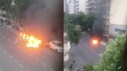 Video: un incendio sorprendió a Caballito y generó tensión en plena avenida