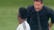Simeone enloqueció a Vinicius en el clásico: “Florentino te va a echar”, escándalo y picante respuesta