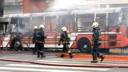 Un colectivo se prendió fuego en San Telmo: no hubo heridos de gravedad