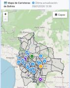 Mapa de transitabilidad de la ABC reporta 43 puntos de bloqueo en seis departamentos