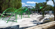 Mirá cómo están quedando los nuevos juegos del Parque Belgrano y qué falta para su inauguración