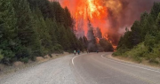 Incendios en Chubut: cortaron la Ruta 40 y el pronóstico es poco alentador