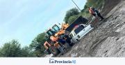 Valle Fértil: un auto y una camioneta fueron afectados por la creciente