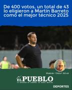 De 400 votos, un total de 43 lo eligieron a Martín Barreto como el mejor técnico 2025 ‣ Eleazar José Silva