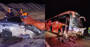 Hay menores involucrados: Trágico accidente deja cinco fallecidos tras colisión entre bus y automóvil en Mejillones