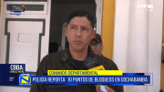 Policía reporta 10 puntos de bloqueo en Cochabamba