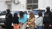 Estas son las cuatro mujeres detenidas por presunta extorsión a negocios en Guayaquil