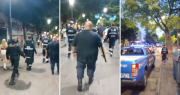 Tensión en el centro de La Plata: la Patrulla Municipal frustró una batalla campal entre decenas de jóvenes