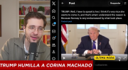 (VIDEO) Machado viaja a Washington para arrodillarse ante Trump: La entrega del Nobel mientras saquean el petróleo.