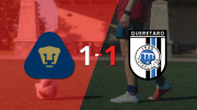Liga MX: Querétaro empató 1-1 en su visita a Pumas UNAM en la primera jornada