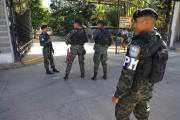 Fuerzas Armadas de Honduras custodian las instalaciones del Centro Logístico del CNE