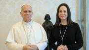 EN FOTOS: Papa León XIV recibió a María Corina Machado en el Vaticano