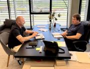 Weretilneck se reunió con el intendente de Fernández Oro para planificar obras y coparticipación en 2026