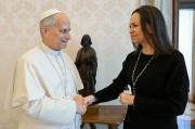 El Papa León XIV recibe a la Nobel de la Paz María Corina Machado