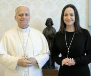 El papa León XIV recibió a la líder opositora venezolana María Corina Machado