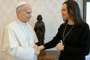 Corina Machado se reunió con el Papa León XIV y el jueves visitará a Trump
