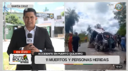 Trágico choque de minibús en Puerto Quijarro provoca 11 muertes; el conductor sería menor de edad
