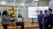 Ministra Flores posesiona a tres nuevos directores de cajas de salud