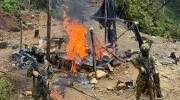 Fuerzas Armadas inhabilitan nueve campamentos de minería ilegal en Imbabura