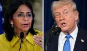 Donald Trump se autodenominó presidente de Venezuela y Delcy Rodríguez salió al cruce