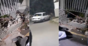 Video: viajaba borracho por las calles de Berisso, perdió el control de su auto y chocó contra una casa