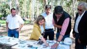 La intendente Fuentes recorrió y supervisó la nueva obra del Parque de la Chacarera