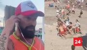 Toda la playa se ahogaba a la vez: dramático relato de salvavidas tras meteotsunami en Argentina