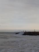 Como un tsunami: una ola gigante provocó un muerto y heridos en la Costa Atlántica