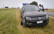 Multaron al conductor de una Amarok y a los pocos kilómetros provocó un choque en Ruta 11