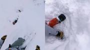 VIDEO VIRAL: El dramático rescate de un esquiador que fue sepultado por una avalancha