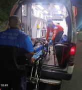 Herido motorizado en la autopista