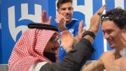 Sorpresa fuera de protocolo: el presidente de Al-Hilal, saludó a Darwin Núñez y a sus compañeros por el triunfo ante Al-Nassr de Cristiano Ronaldo; mirá el video