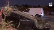 Accidente en San Bernardo: Auto volcó y ocupantes huyeron del lugar