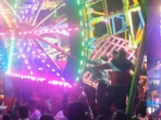 Heridas 10 personas tras colapsar una atracción mecánica en Santander, Colombia