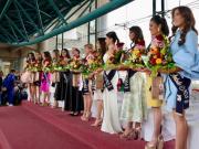 Visita protocolaria de candidatas en la municipalidad