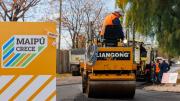 Maipú consolida su desarrollo urbano con el 90% del Plan de Asfalto cumplido