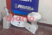Recuperan inodoro, mochila y lavabo en el Bº General Paz