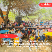 Diputado Arebayo: Alrededor de 250 niños pasan clases debajo de un árbol en época de calor en Crevaux